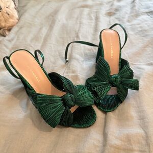 Loeffler Randall Camellia Pleated Bow Heel.  Size 8.  Worn once.